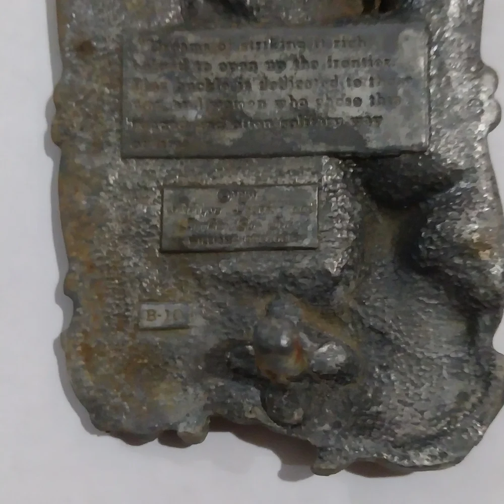 Mining belt buckle vintage arroyo grande buckle co